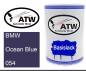 Preview: BMW, Ocean Blue, 054: 500ml Lackdose, von ATW Autoteile West.